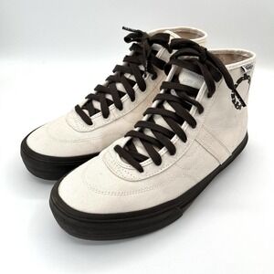 VANS x Quasi Crockett High Decon Shoe Women 9.5 Men 7.5 Canvas Cream NWOB